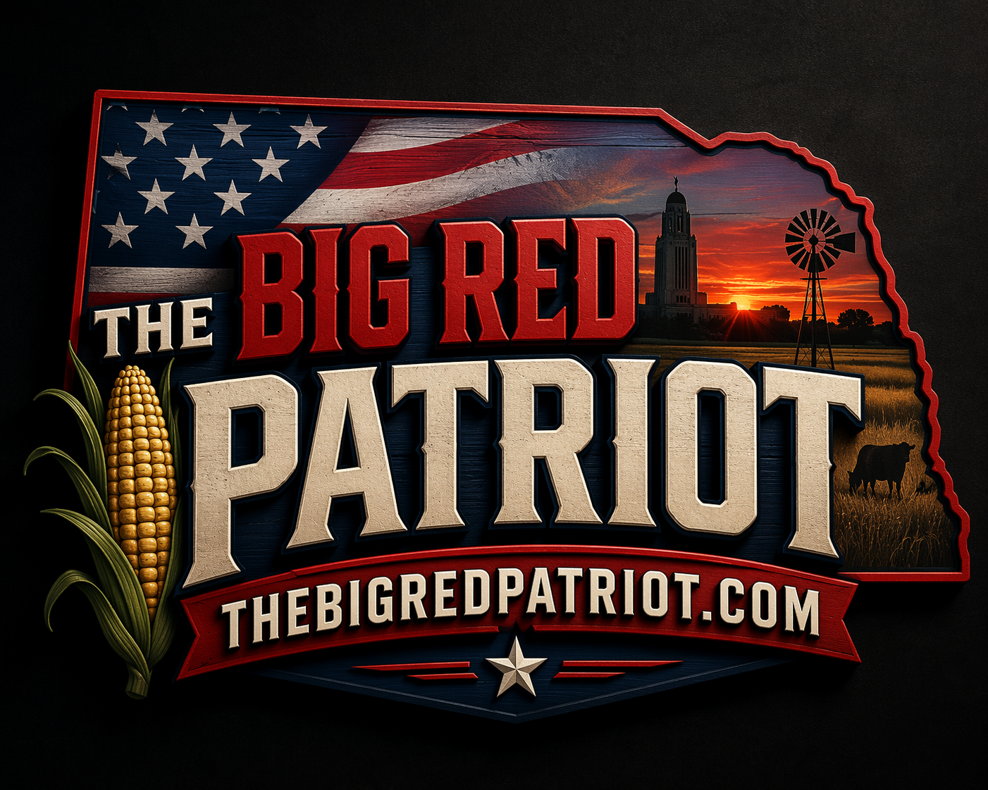 The Big Red Patriot logo